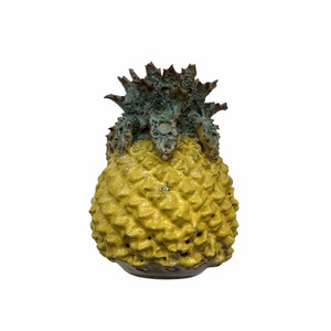 Yellow Pineapple 12cm Bud Vase