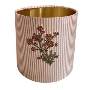 Herbier Broderie 8" Cone Lampshade
