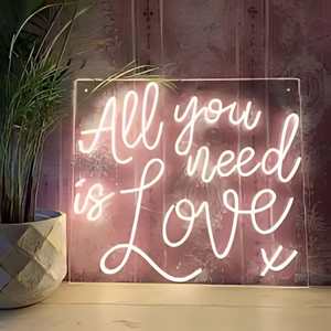 Neon Lights: All You Need Is Love – Neon Sign