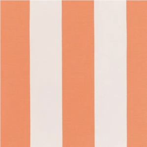 Cabana Orange Stripe Outdoor Fabric
