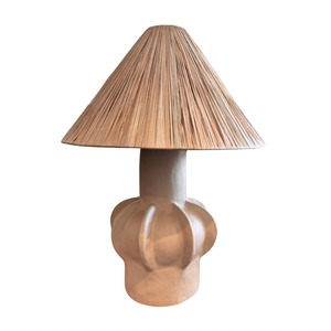 Lighting: Raffia Shade Table Lamp