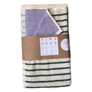 Towels: Ojai Pine Hand Towel Pair