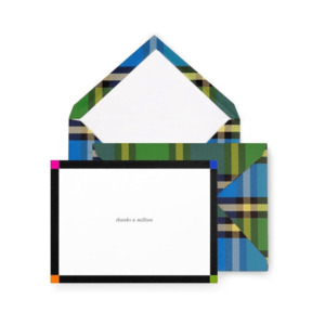Greeting Cards: KSNY Thanks a Million Blue Check Card