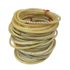 Yellows Flipflop Bracelets - Set of 6