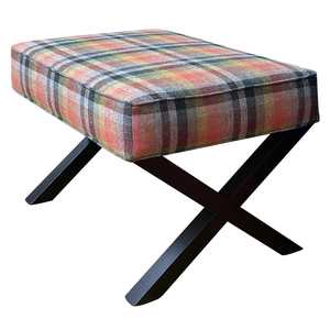 Stools: Custom Made Cross leg Ottoman PRE ORDER