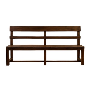 Bench Seats: Teak Slatted Bench