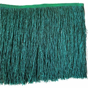 Emerald Green Rayon Fringe Trim