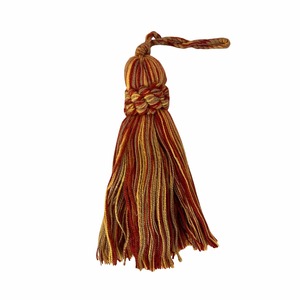 Cushion Tassel in Red and Gold