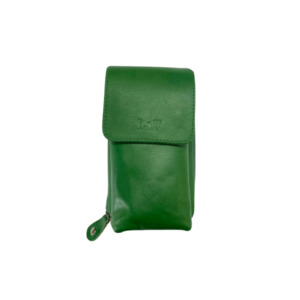 The Little & Fox Cross Body Leather Clutch Emerald