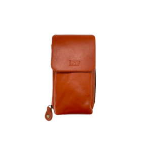The Little & Fox Cross Body Leather Clutch Tangerine