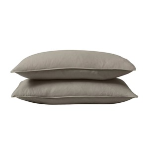 Bedroom: Ravello Linen Standard Pillowcase Pair Pebble