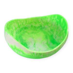 Kitchen: Sculptural Resin Swirl Bowl Mint