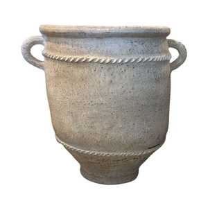 White Stone Handled Pot