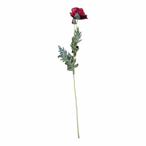 Faux Flowers Foliage: Faux Ruby Opium Poppy Flower