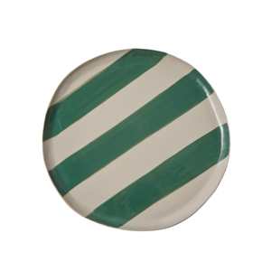 Jones Co: Cabana Stripe Green Platter