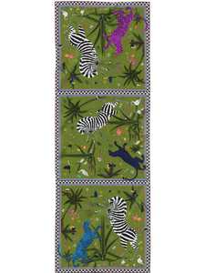 Ocelot Jungle Green Primavera Silk Scarf
