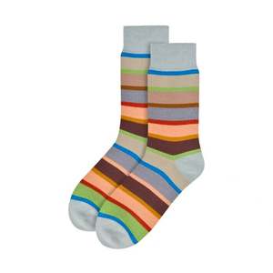 Socks: Duck Egg Stripe Socks
