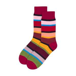 Socks: Plum Stripe Socks