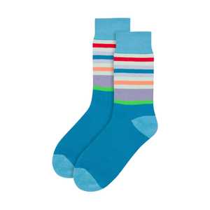 Socks: Aqua Stripe Socks