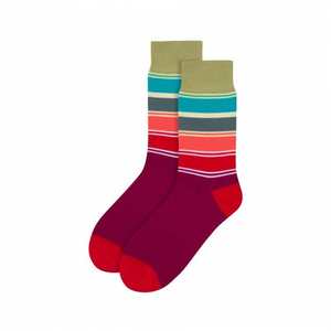 Socks: Maroon Stripe Socks