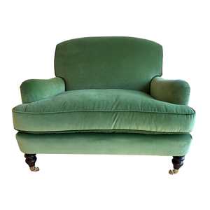 Otis Oversized Armchair – Green Velvet