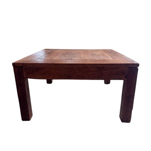 Dining Tables: Natural Teak Square Coffee Table