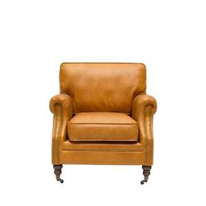Occasional Chairs: Brunswick Italian Leather Chair PRE ORDER