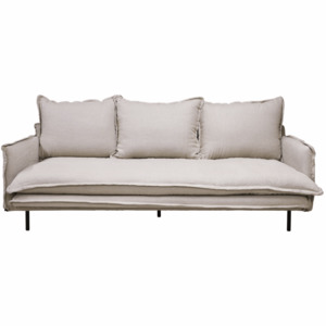 Sofas: Louis 3 Seater Linen Sofa PRE ORDER