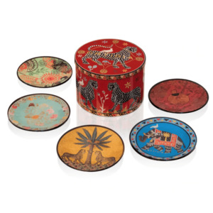 Gifts Under 100: Tin of 5 Glass Plates Round