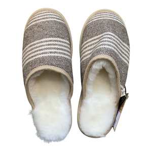 Gifts Under 201: Fawkes Stripe XL White Slippers