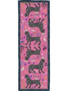 Gifts Over 200: Ocelot Fucsia Silk Scarf
