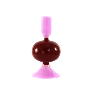 Colour Focus Pink: Vermilion Pink Bubble Candle Holder