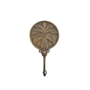 Round Brass Flat Hook