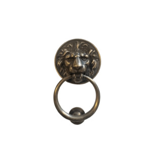 Brass Lion Head Door Knocker