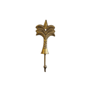Large Brass Palm Tree Hook