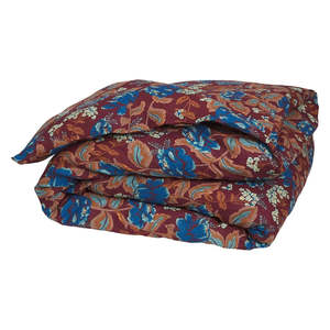 Sage X Clare: Margot Linen Quilt Cover - Mahogany Queen