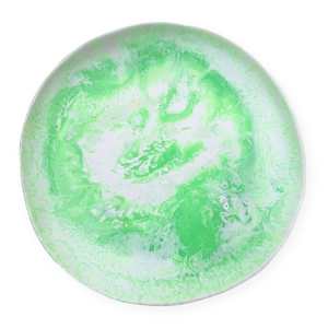 Super Large Resin Swirl Platter Mint Ice