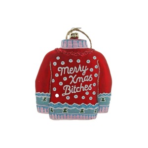 Red Christmas Sweater Bauble