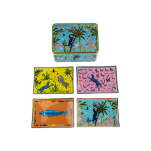 Tin Jungle 4 Glass Plates