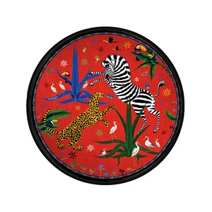 Ortigia Sicilia: Red Jungle Round Tray