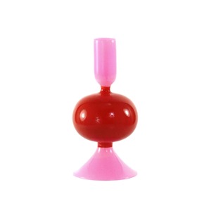 Carrot Pink Bubble Candle Holder