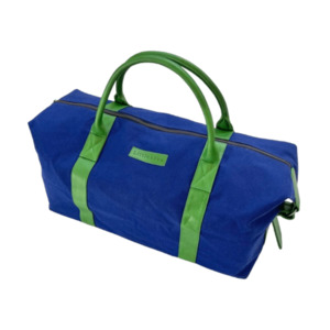 Gifts Over 200: The Little & Fox Weekender Royal Blue with Emerald