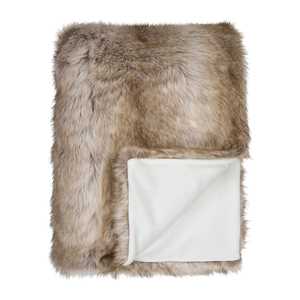 Siberian Husky Faux Fur Throw