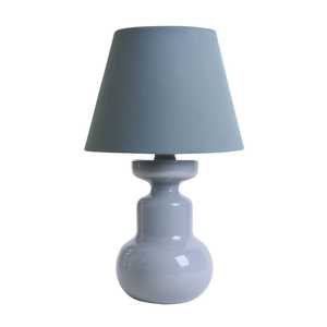 Dusty Blue Lacquered Wood Table Lamp Base