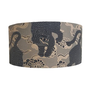 Lighting: Tibetan Tiger 24" Drum Pendant Lampshade