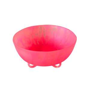 Kitchen: Sculptural Resin Bowl - Raspberry