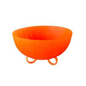 Kitchen: Sculptural Resin Bowl - Tangerine