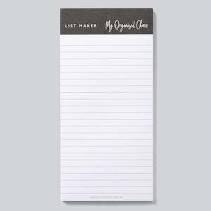 Write to Me | List Maker. My Organised Chaos