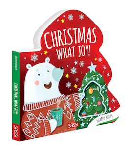 Sassi | Shaped Board Book - Christmas, What Joy!