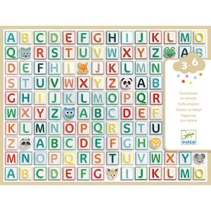 Stickers: Djeco | Puffy Stickers - Alphabet